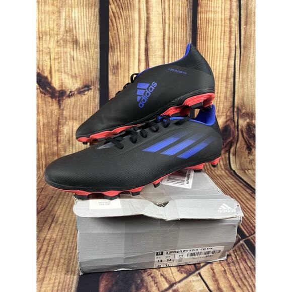 NEW Adidas X Speedflow.4 FxG Football Cleats BLACK Men’s 13 Women’s 14 EU 48 main image 6